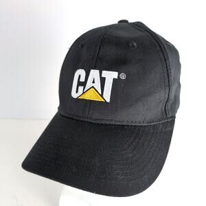 CAT Logo Caterpillar Machines Black Baseball Hat Ball Cap Adult Adjustable Strap